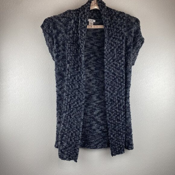 Cache Small Chic Boho Preppy Career Sleeveless Open Front  Long Cardigan Sweater - Picture 7 of 8